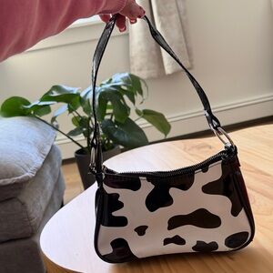 Cow print shoulder Bag